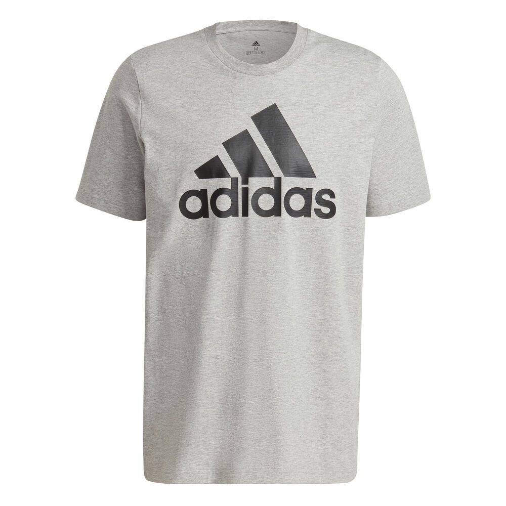 adidas Big Logo Single T-shirt Hommes - Gris Clair , Noir