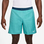 V&ecirc;tements Nike Nike Court Victory Dri-Fit 7in Aop Shorts Hommes - turquoise, bleu petrol