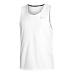 Vêtements Nike Nike Dri-Fit Miler Maillot De Course Hommes-Blanc,Gris