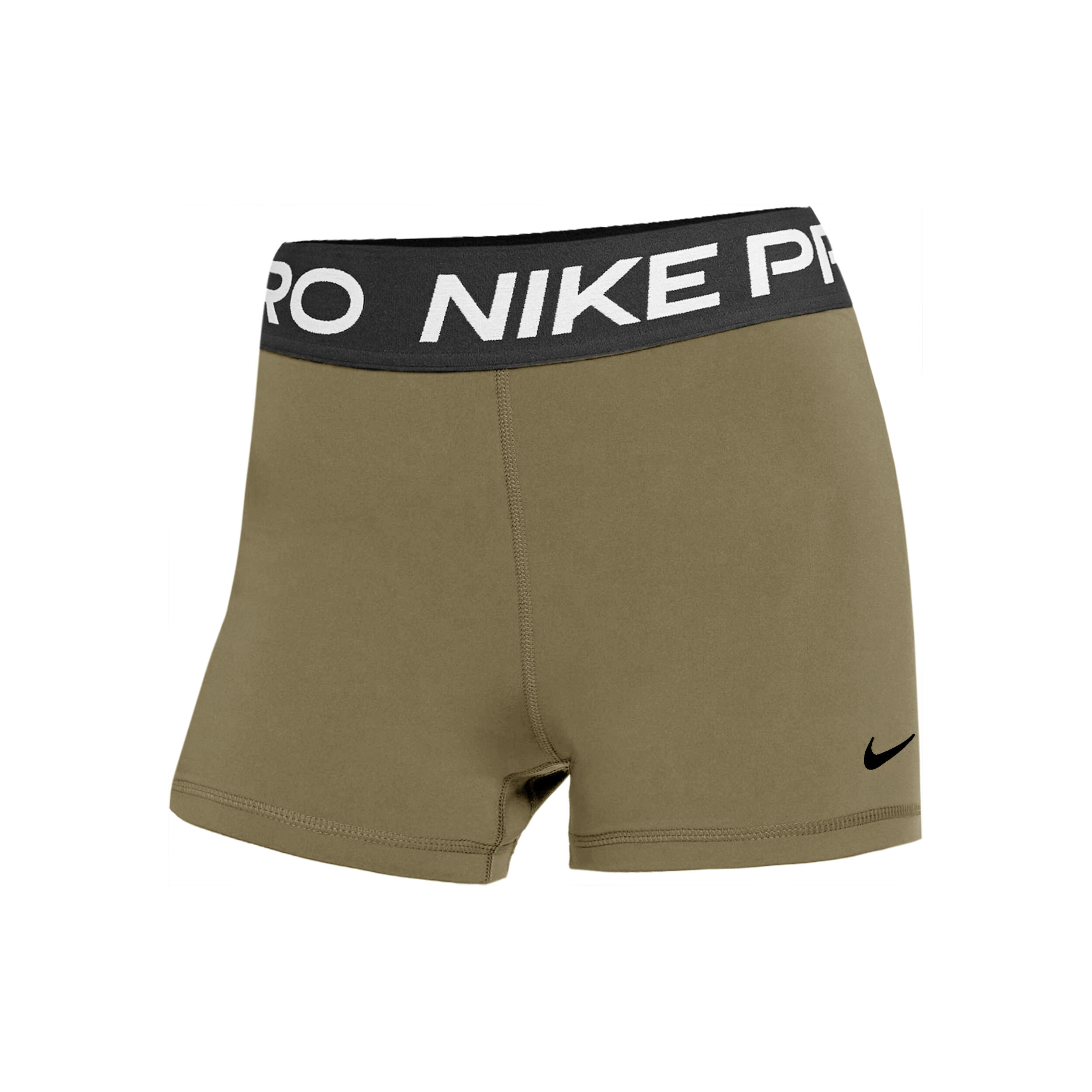 Buy Nike Pro Short Avec Poche balles Femmes Vert Olive Noir online Tennis Point FR