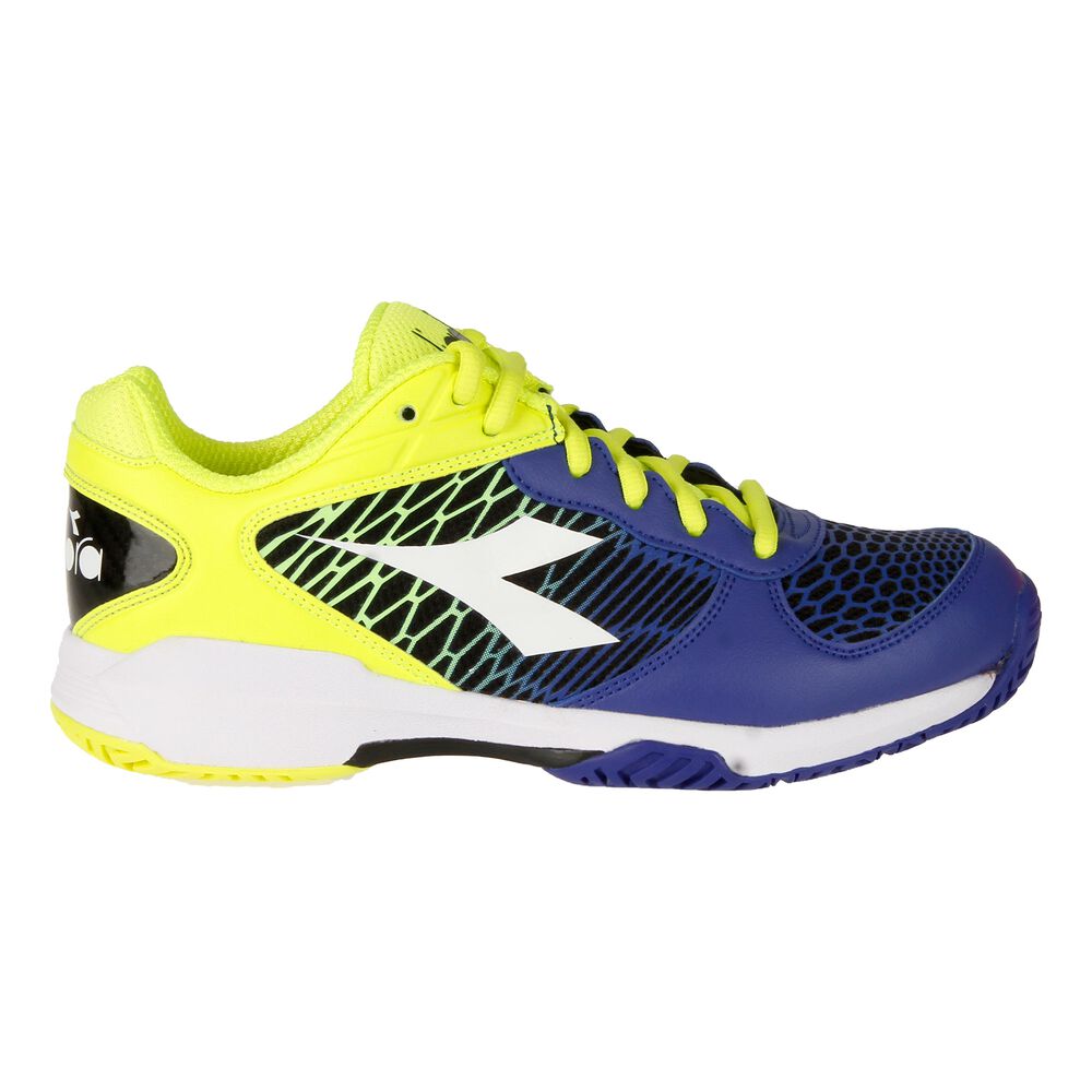 Diadora Speed Competition Chaussures Toutes Surfaces Enfants - Bleu , Jaunes Fluo