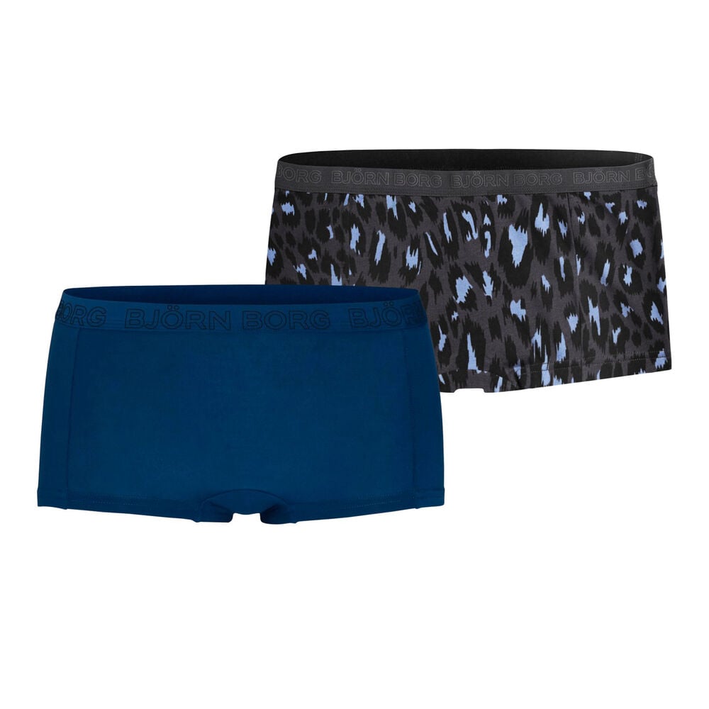 Björn Borg Shocking Leo Mia Shorts Panty Pack De 2 Unités Femmes - Bleu , Multicouleur