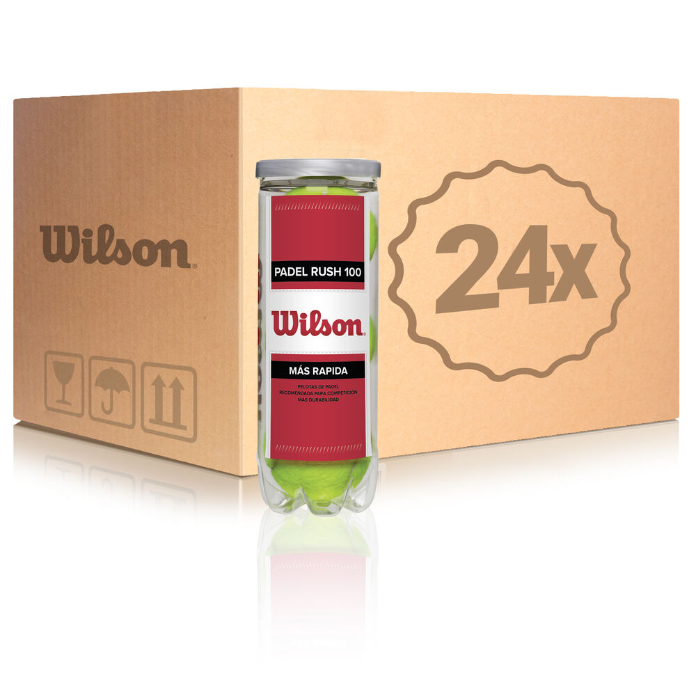 Wilson Padel Rush 100 24 Tubes De 3 En Carton