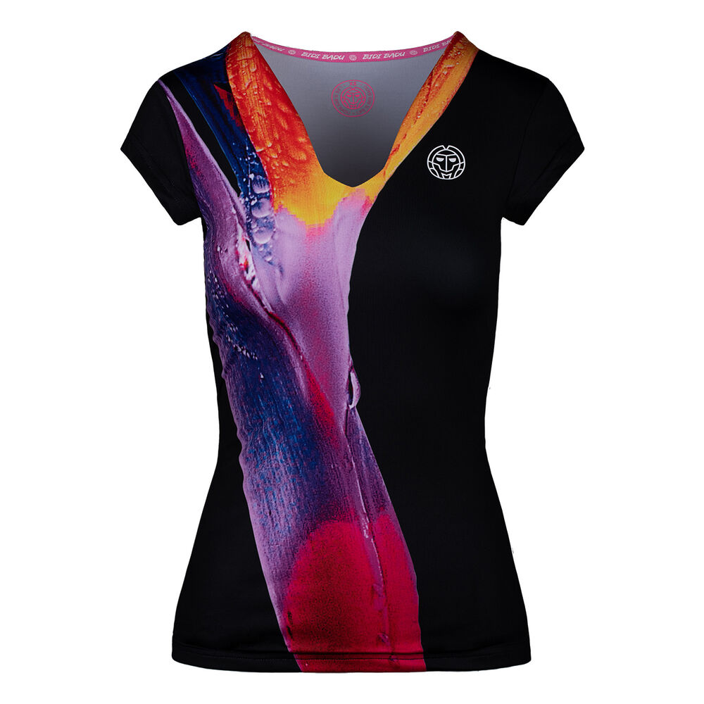 BIDI BADU Bella 2.0 Tech V-Neck T-shirt Femmes - Noir , Multicouleur