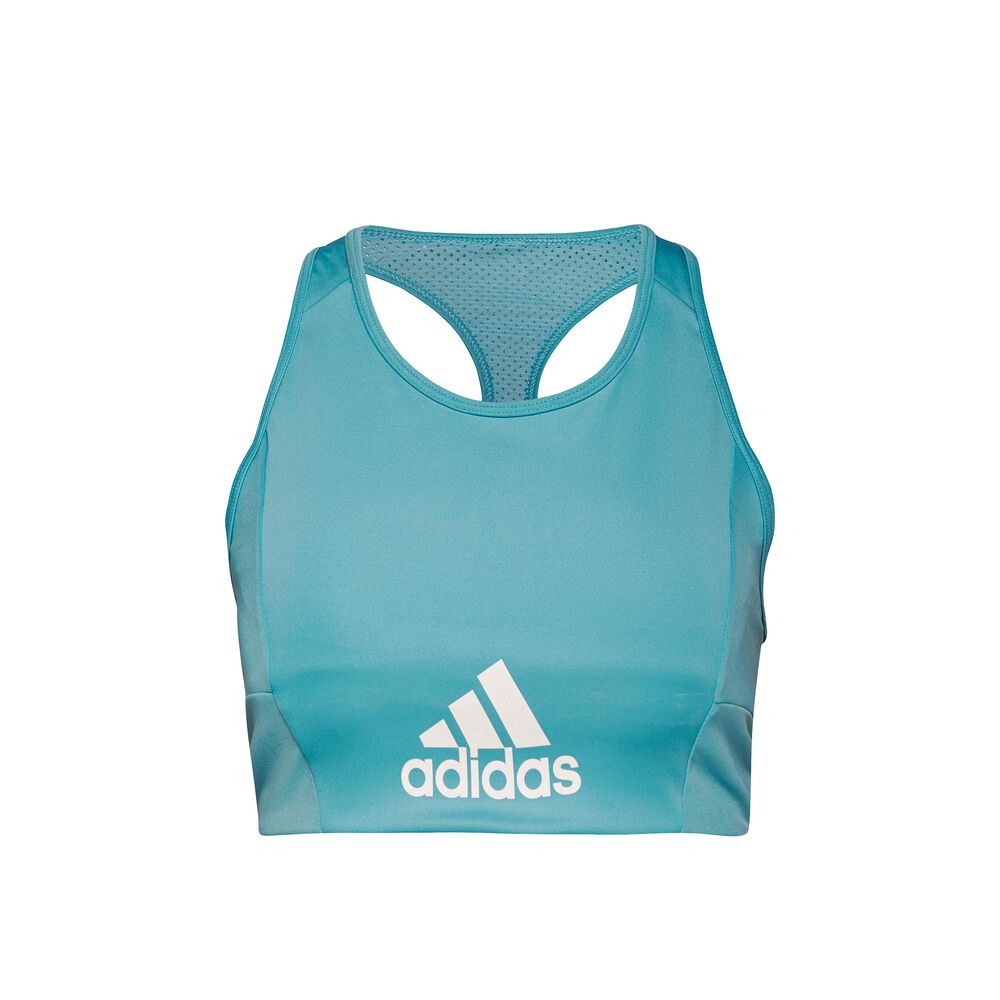adidas Big Logo BT Soutien-gorge Sport Femmes - Turquoise , Blanc