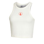 Vêtements Quiet Please Quiet Please Crossroad Ribbed Débardeur Tank Top Femmes-Blanc