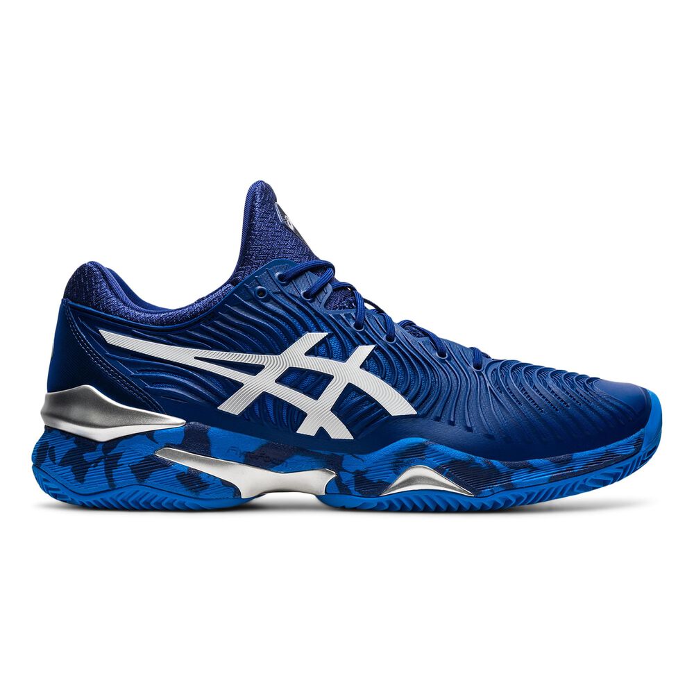 Asics Court FF Novak Chaussure Terre Battue Hommes - Bleu , Blanc