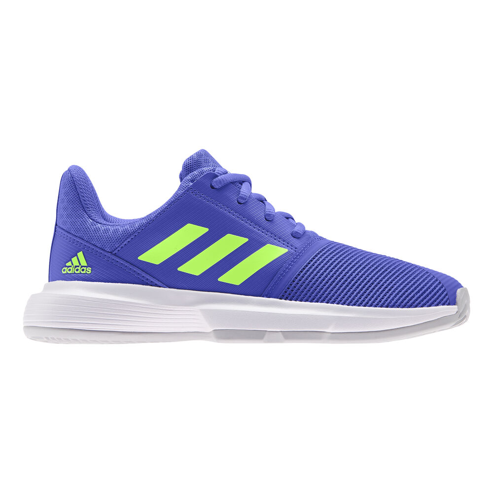 adidas CourtJam XJ Chaussures Toutes Surfaces Enfants - Violet , Vert Fluo