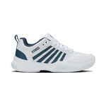 Chaussures de tennis K-Swiss K-Swiss Court Express 2 Chaussure Moquette Enfants-Blanc,Bleu Petrol
