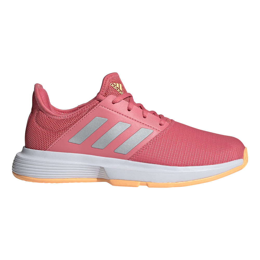 adidas GameCourt Chaussures Toutes Surfaces Femmes - Rouge Clair , Argent