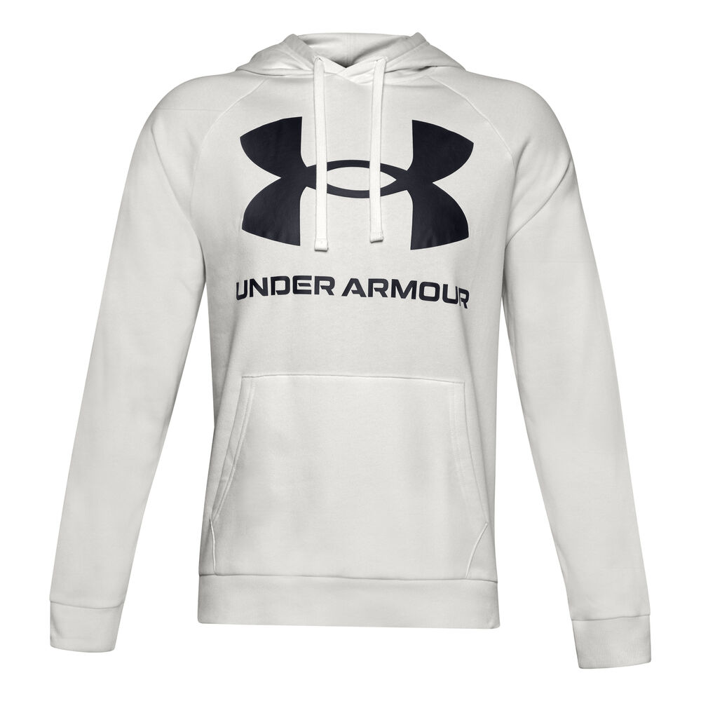 Under Armour Rival Big Logo Sweat à Capuche Hommes - Crème , Noir