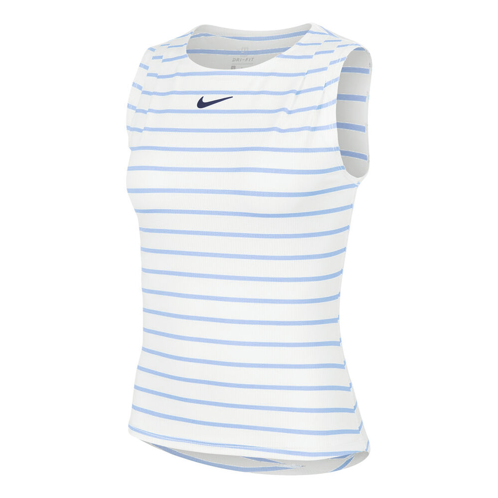Nike Court Dry Débardeur Tank Top Femmes - Blanc , Bleu Clair