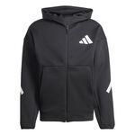 V&ecirc;tements adidas adidas Veste De Surv&ecirc;tement Hommes-Noir,Blanc