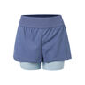 Shorts Femmes-Bleu Foncé,Bleu Clair