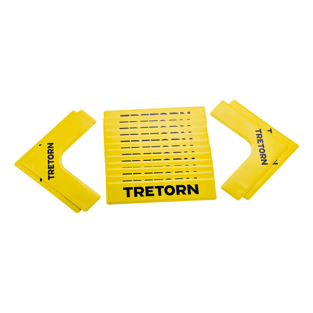 Tretorn Court Lines Kit Lignes De Marquage Pack De 16 - Jaune