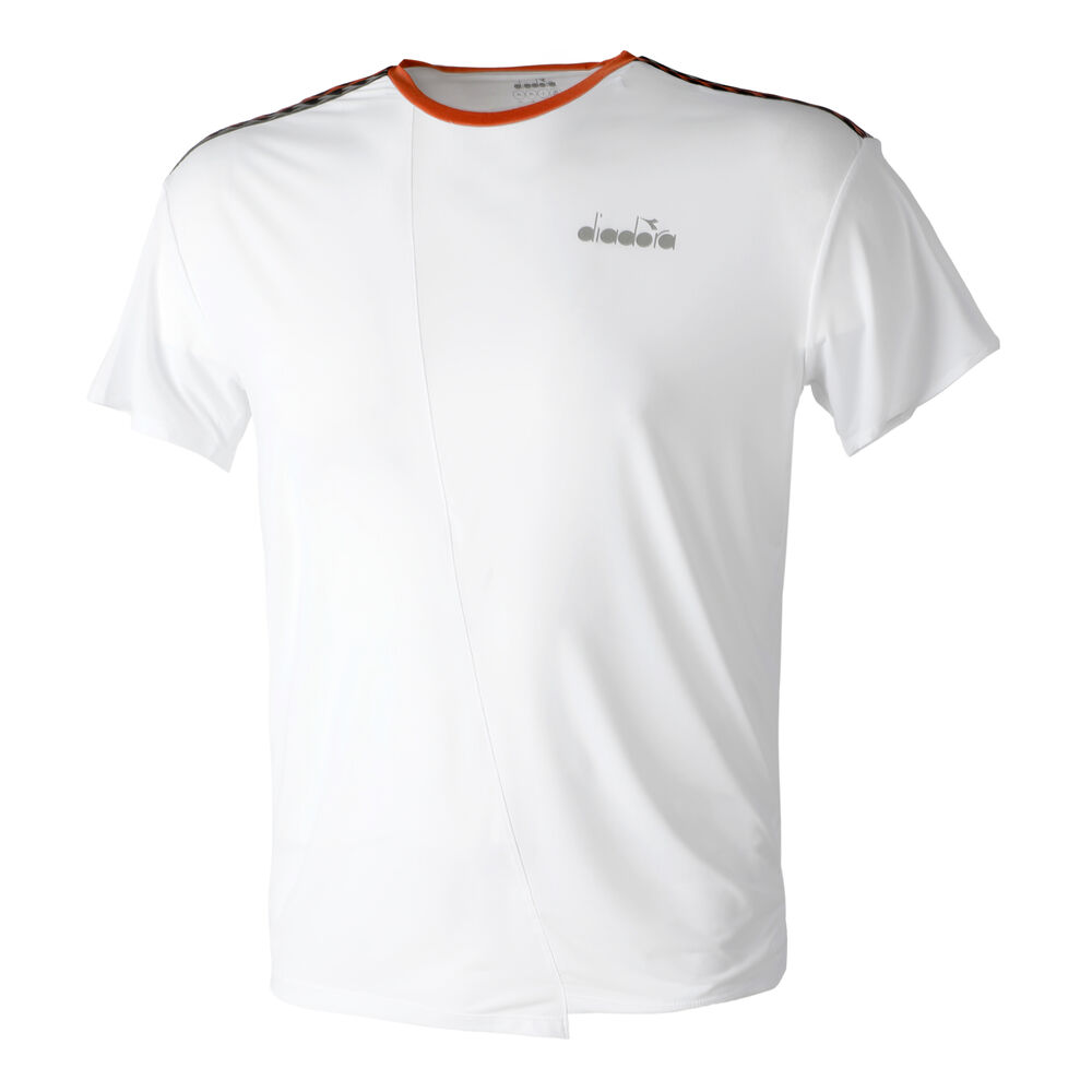Diadora Be One T-shirt Hommes - Blanc , Orange
