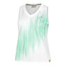 Performance Débardeur Tank Top Femmes-Blanc,Turquoise