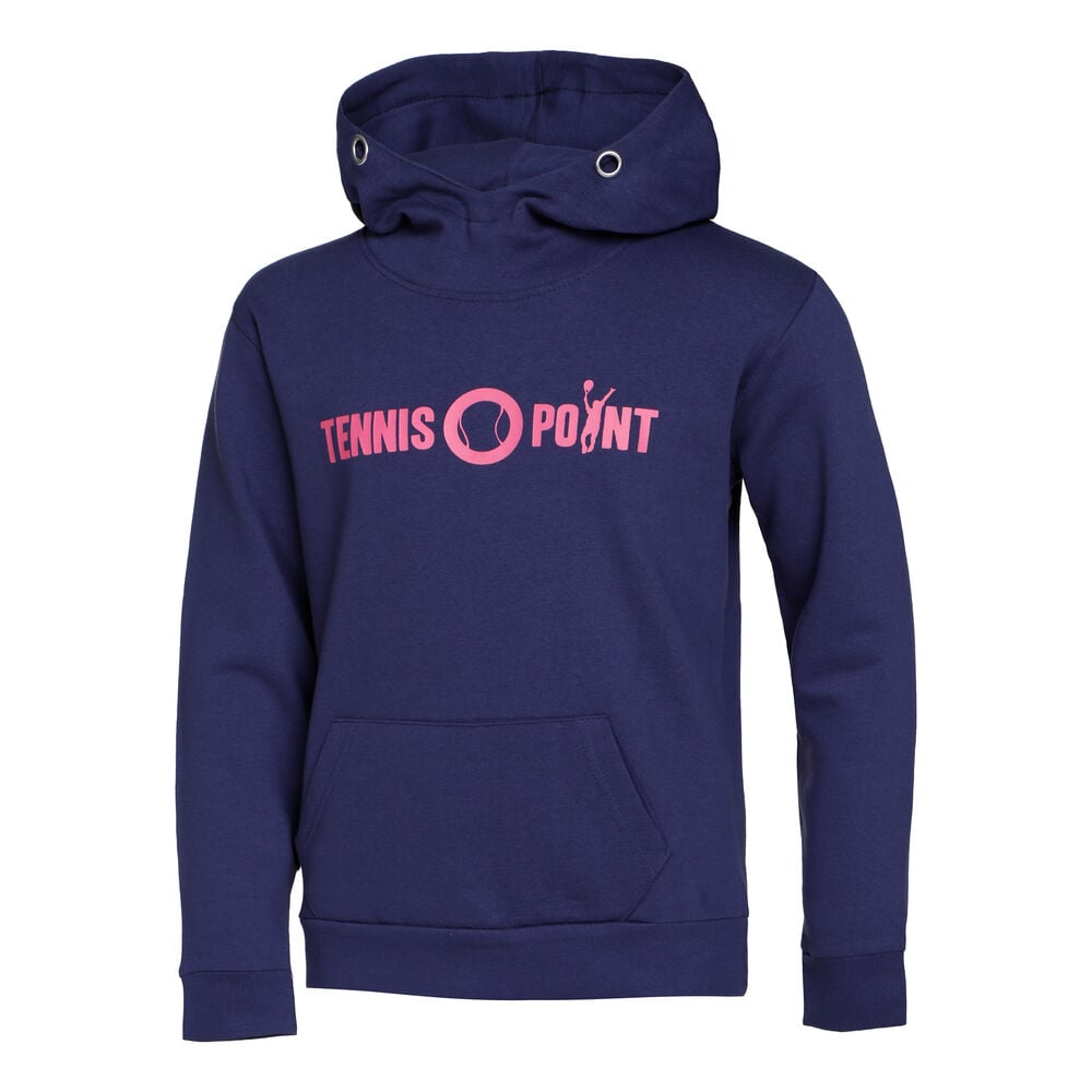 Tennis-Point Basic Sweat à Capuche Enfants - Bleu Foncé , Pink