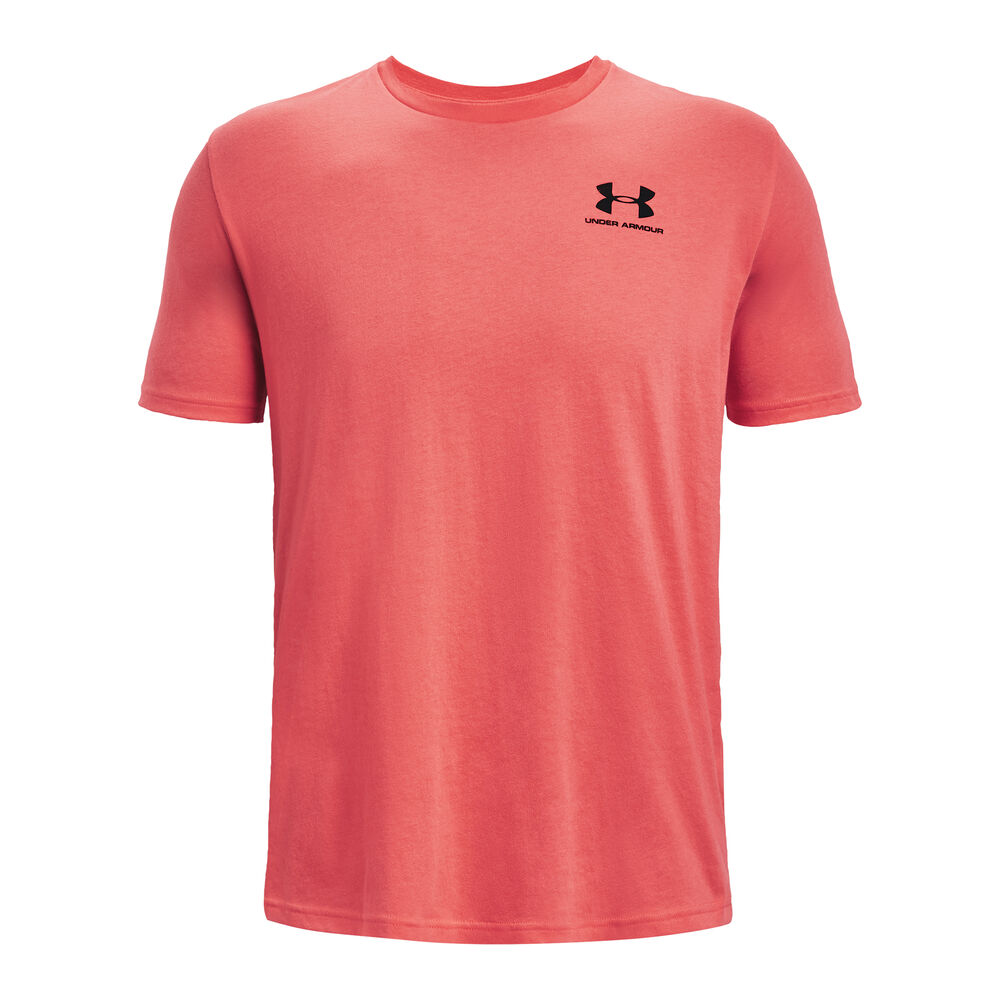 Under Armour Sportstyle T-shirt Hommes - Corail , Noir