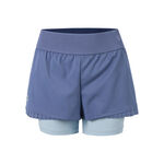 V&ecirc;tements Lacoste Lacoste Shorts Femmes-Bleu Fonc&eacute;,Bleu Clair