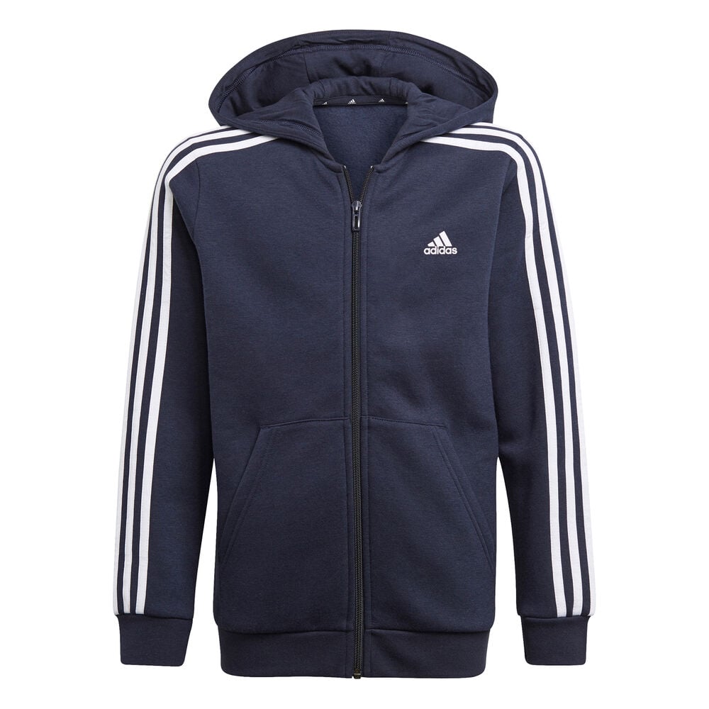 adidas 3-Stripes Gilet En Coton Garçons - Bleu Foncé , Blanc