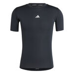 V&ecirc;tements adidas adidas TechFit Compression T-shirt Hommes-Noir