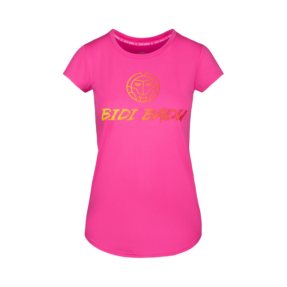 BIDI BADU Maleika Basic Logo T-shirt Filles - Pink , Jaune