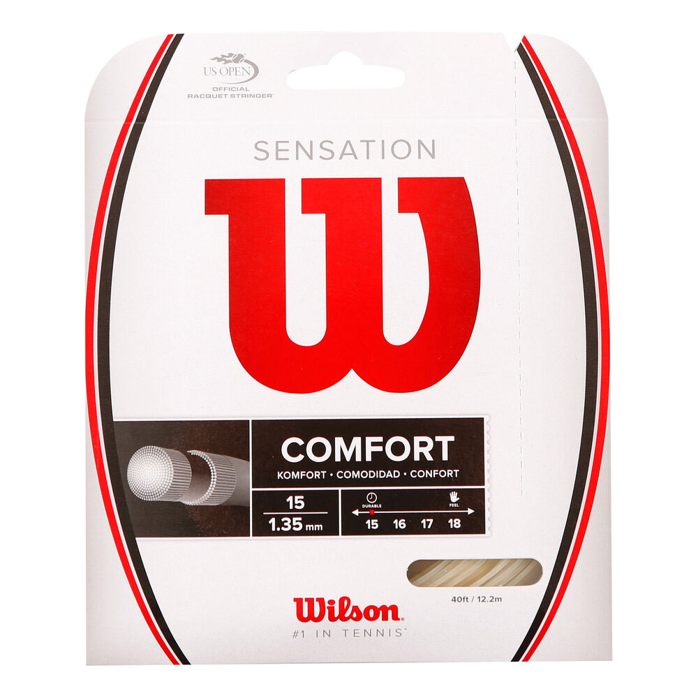 Wilson Sensation Cordage En Garniture 12,2m - Écru