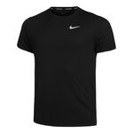 Vêtements Nike Nike Dri-Fit Miler UV Maillot De Course Hommes-Noir,Gris