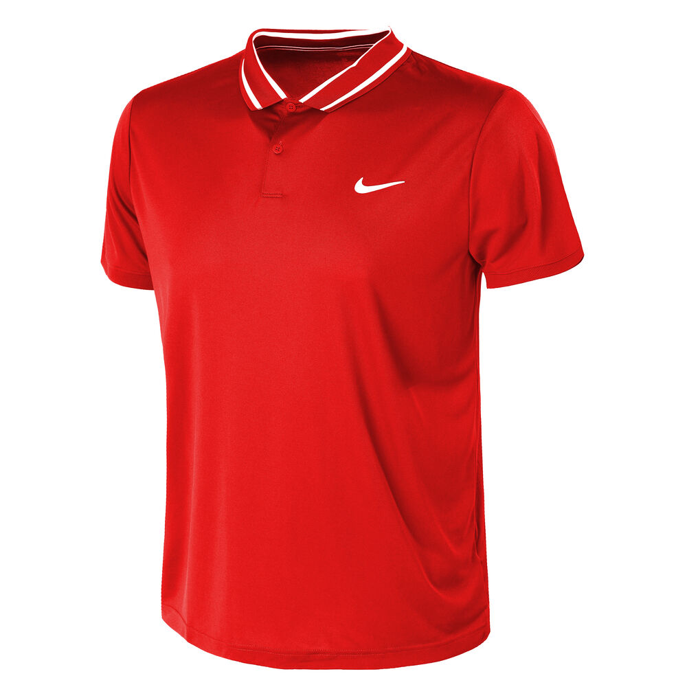 Nike Dri-Fit Victory Pique Polo Hommes - Rouge , Blanc