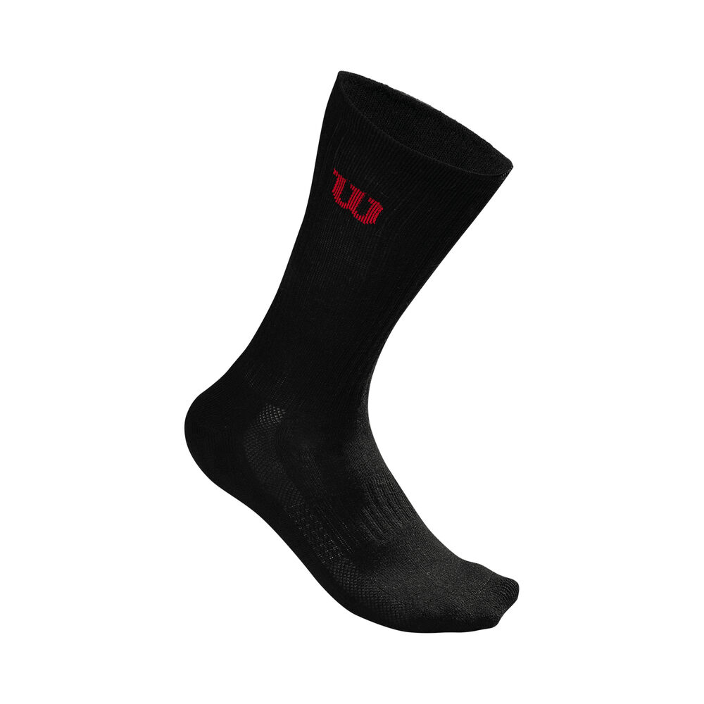 Wilson Crew Chaussettes De Tennis Hommes - Noir