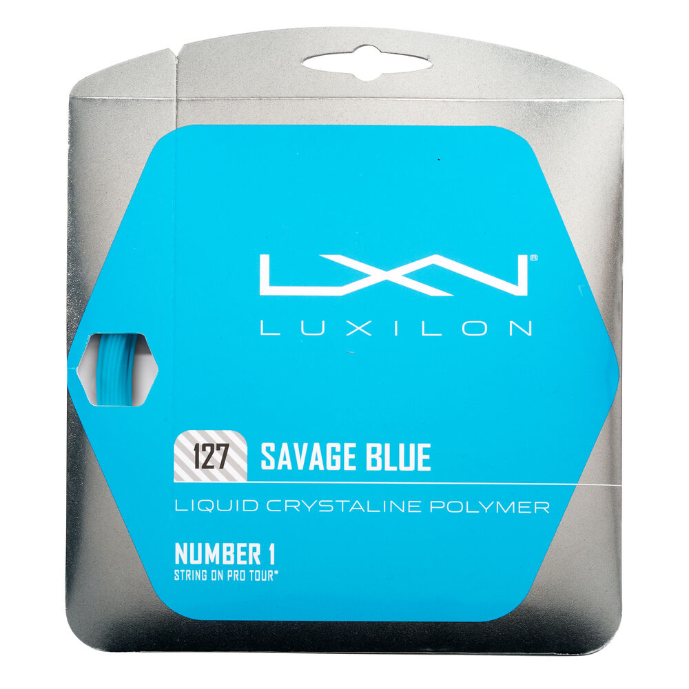 Luxilon Savage Cordage En Garniture 12,2m - Bleu