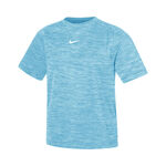 V&ecirc;tements de tennis Nike Nike Dri-FIT Multi Heather T-shirt Enfants-Bleu Petrol