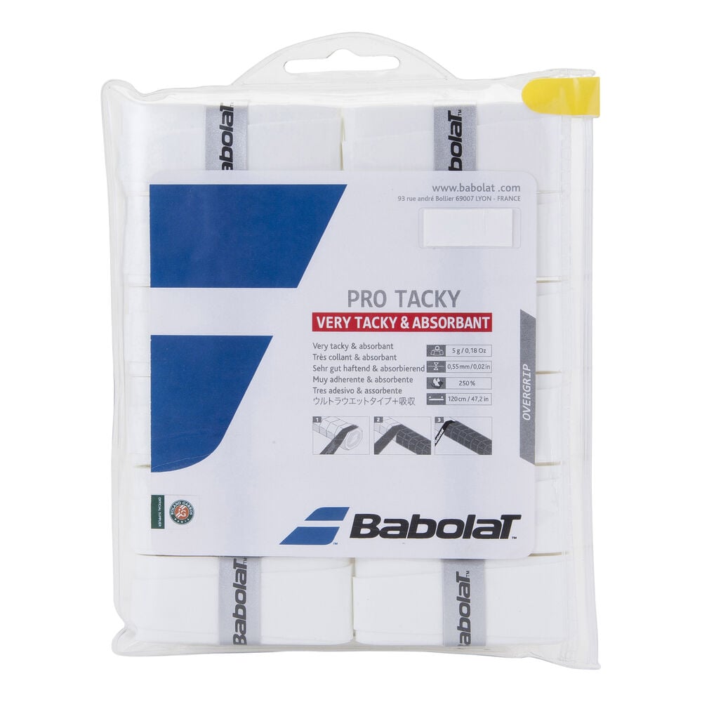 Babolat Pro Tacky Pack De 12 - Blanc