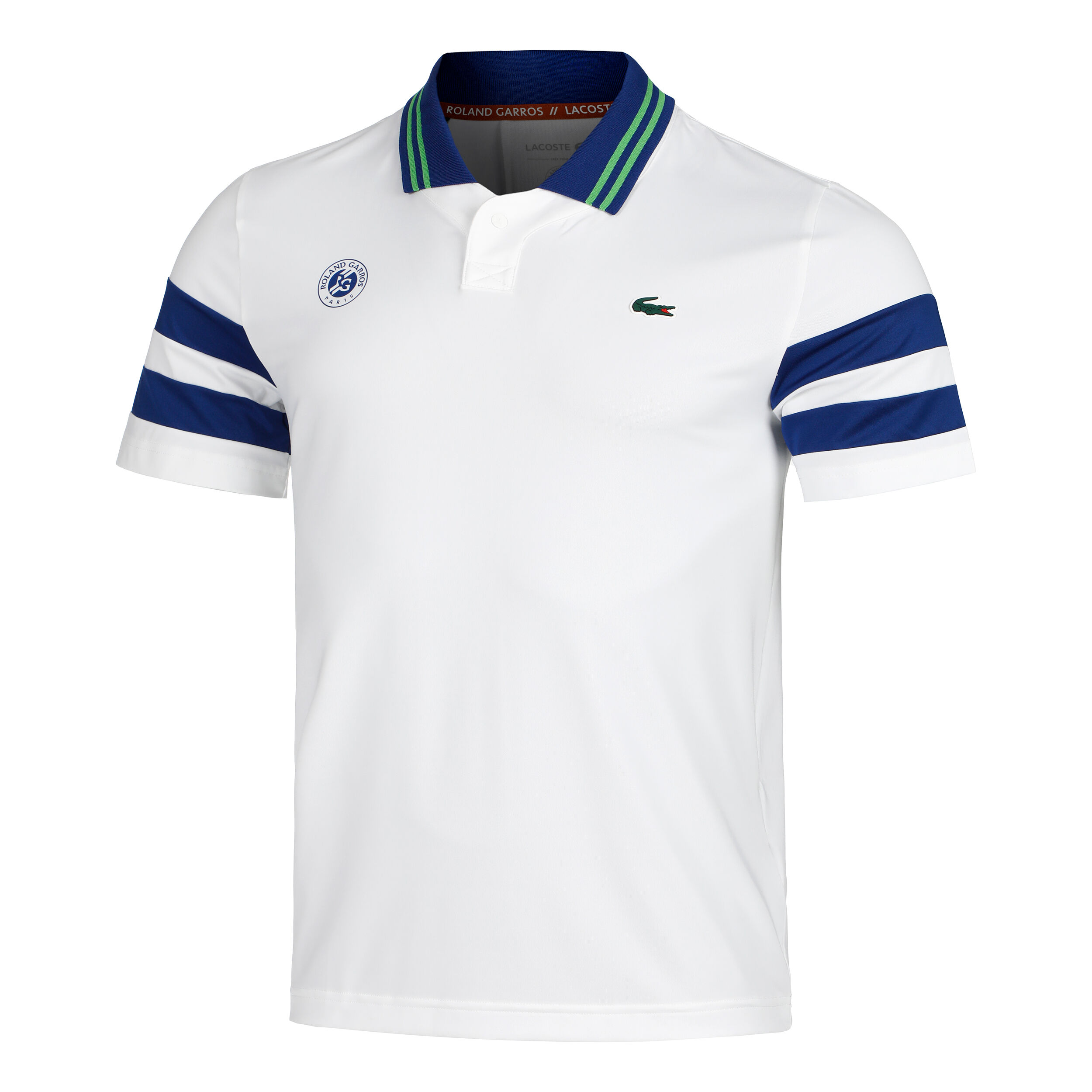 Buy Lacoste Polo Hommes Blanc Bleu Fonce online Tennis Point FR