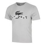 V&ecirc;tements Lacoste Lacoste Urban Print T-shirt Hommes-Gris