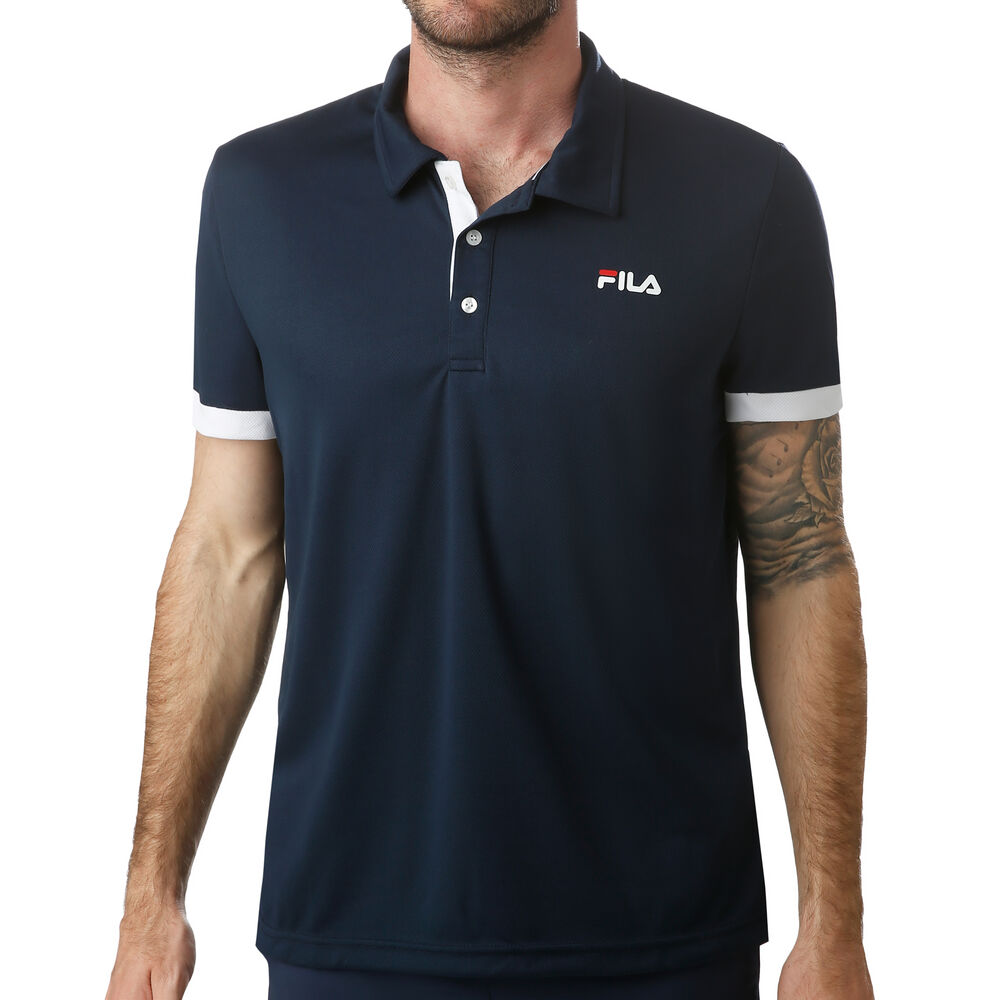 Fila Popey Polo Hommes - Bleu Foncé , Blanc