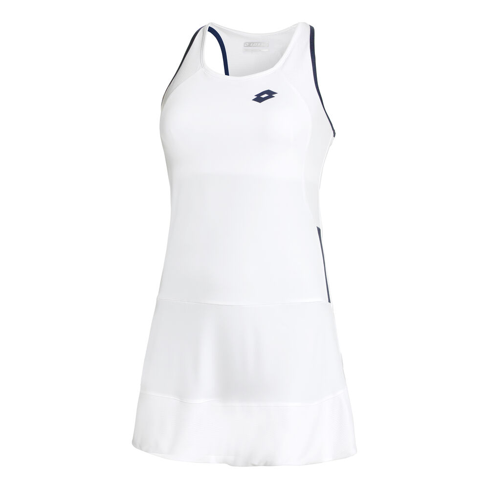 Lotto Squadra II PL Robe Femmes - Blanc , Bleu Foncé