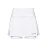 Club Basic Long Jupe Femmes-Blanc,Argent