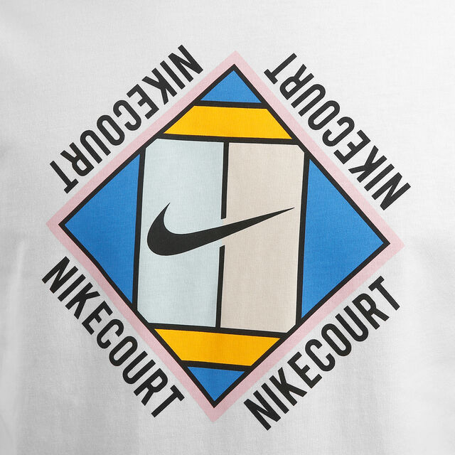 Nike Court T shirt Hommes Blanc Noir acheter en ligne Tennis Point