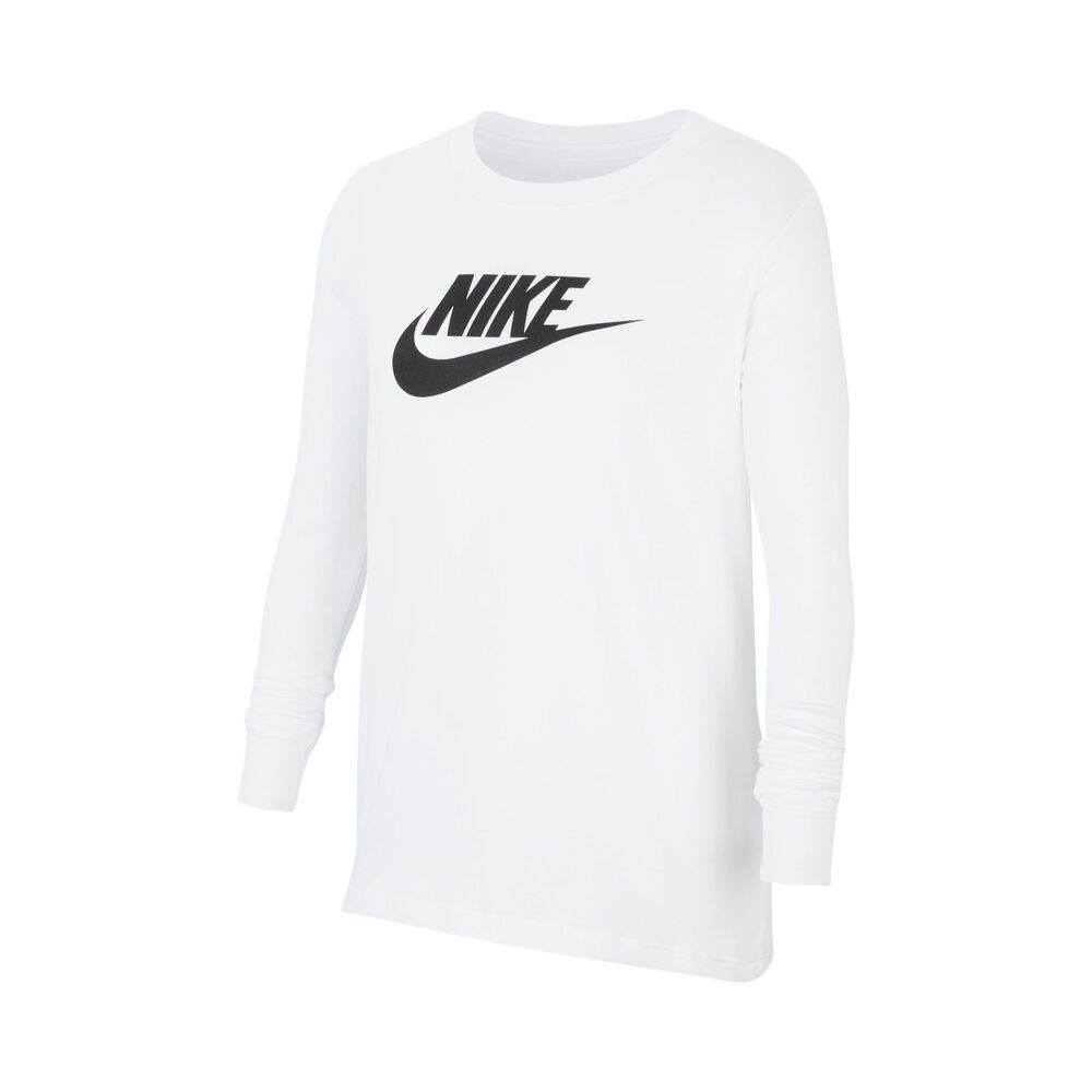 Nike Sportswear Basic Futura Haut Manches Longues Filles - Blanc , Noir