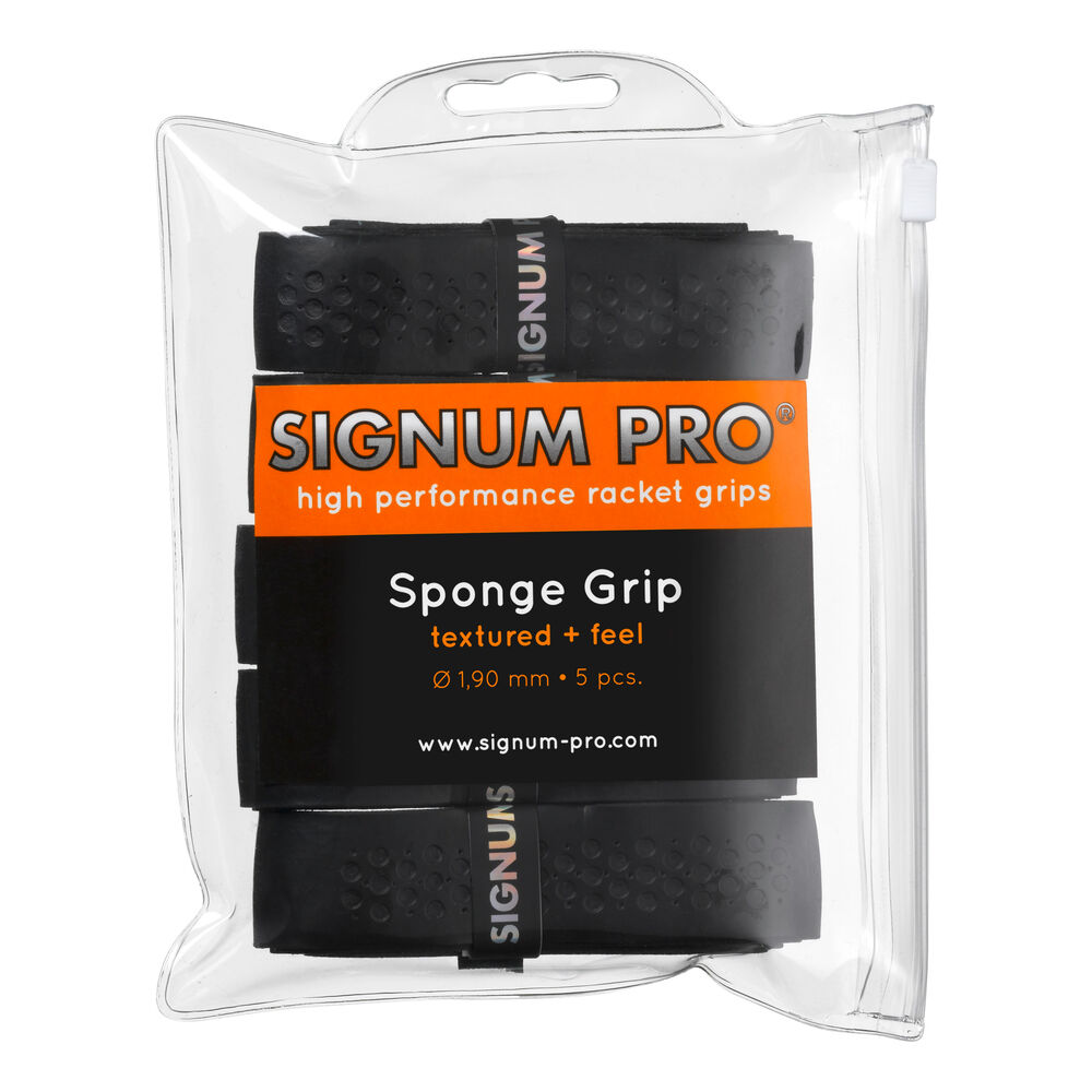 Signum Pro Sponge Grip Pack De 5 - Noir