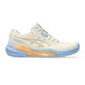 Gel-Challenger 15 Chaussures Padel Femmes-Cr&egrave;me,Bleu Gris