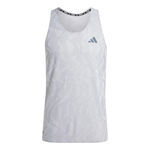 V&ecirc;tements adidas adidas Ultimate Engineered Maillot De Course Hommes-Argent