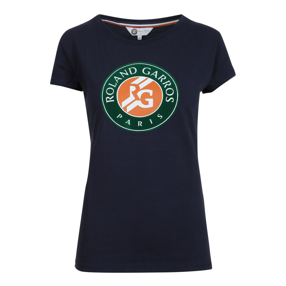 Roland Garros Big Logo T-shirt Femmes - Bleu