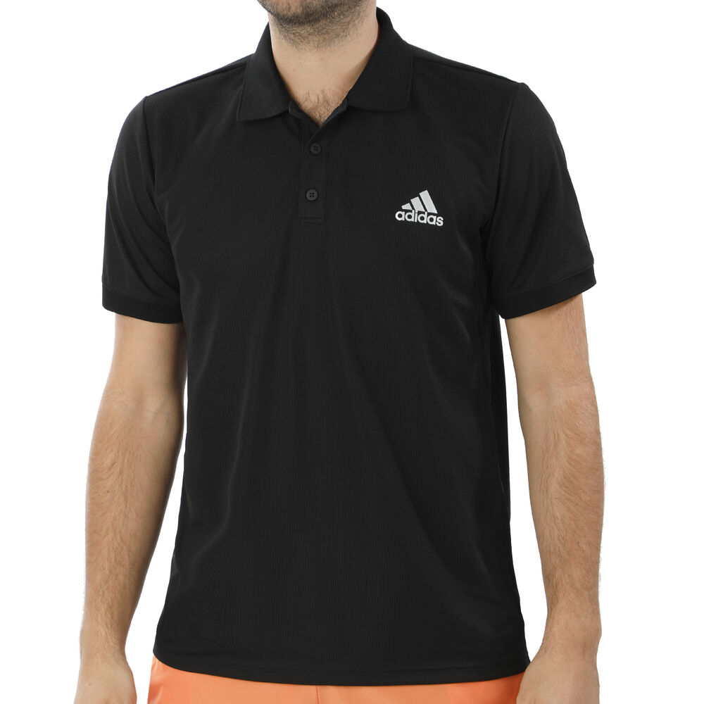 adidas Club Solid Polo Hommes - Noir , Blanc