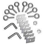 Équipement court de tennis Tegra Tegra Visserie Pour Poteaux De Tennis-Argent