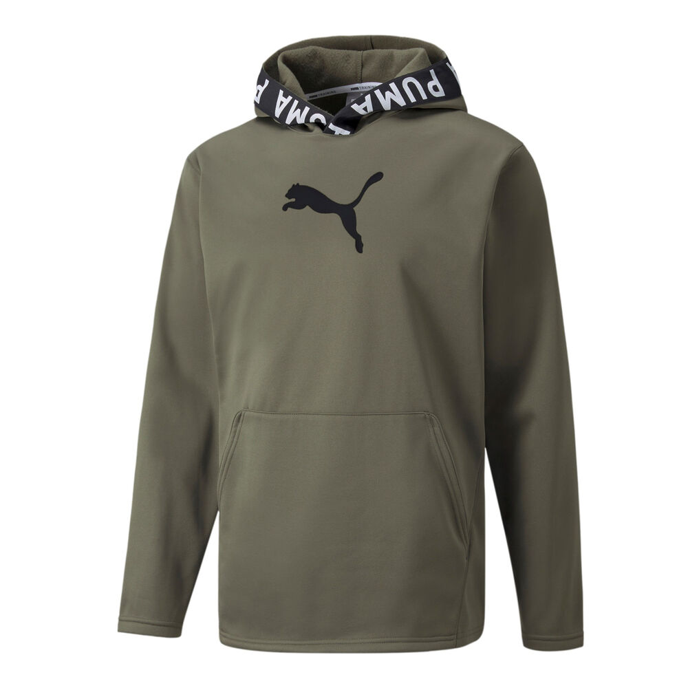 Puma Power Sweat à Capuche Hommes - Vert Olive , Noir