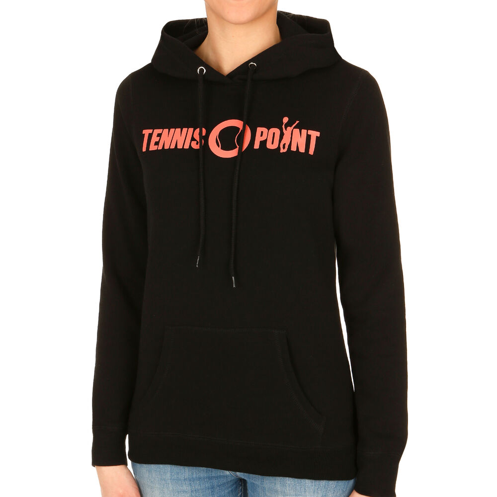 Tennis-Point Classic Logo Sweat à Capuche Femmes - Noir , Abricot