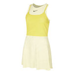 V&ecirc;tements Nike Nike Court Dri-Fit Slam Robe Femmes-Jaune Lemon, Vert